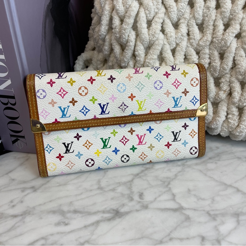 Louis Vuitton Multicolor Tri Fold Wallet